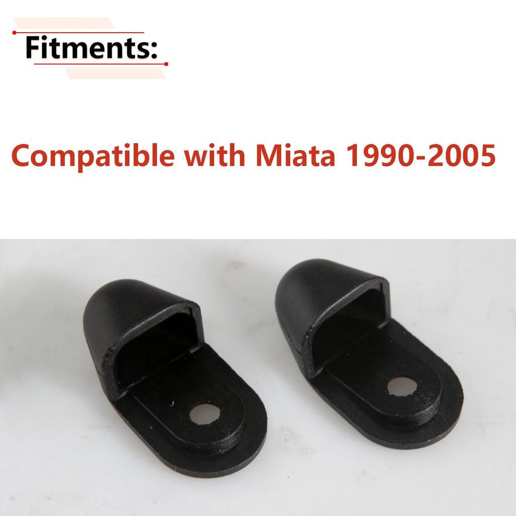RLB-HILON 2PCS Convertible Roof Top Latch Cap Clip Compatible with Mazda Miata MX-5 MX5 1990 To 2005 Year, for NA01-R1-311