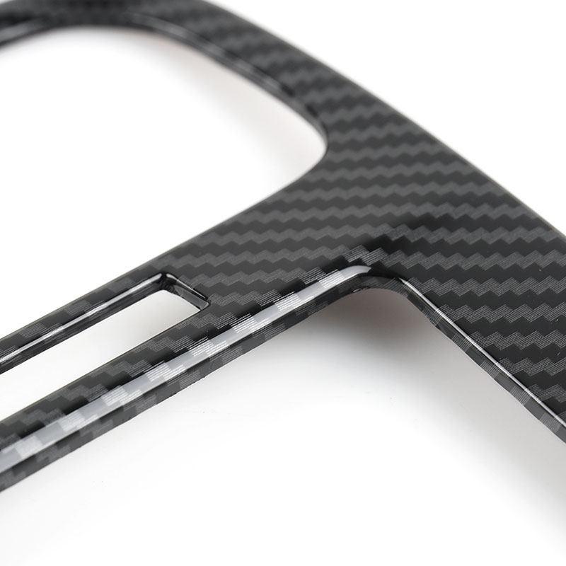 For VW Golf 7 MK7 7.5 2014 2015 2016 2017 2018  LHD ABS Carbon Texture Center Console Navigation Air Outlet Panel Frame Trim