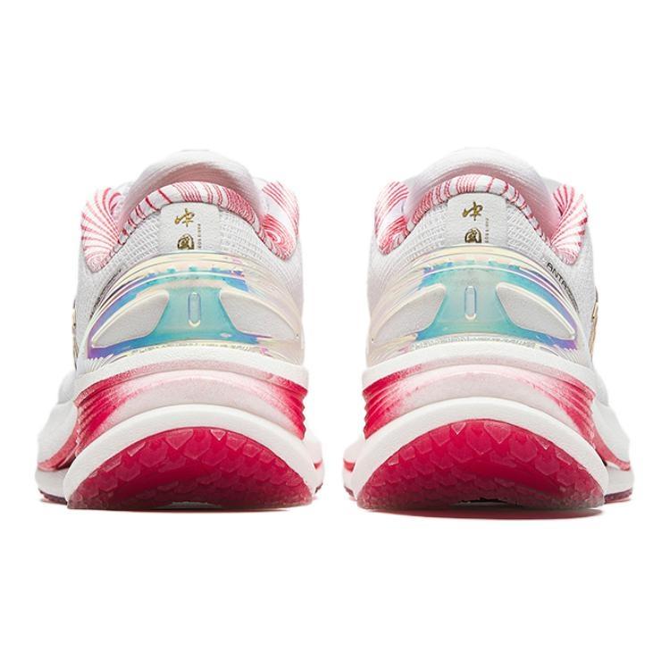 Anta Champion 3PRO Cushioning, Wear Resistant Low Top Running Shoes Women's White Red Gold 122435598R-1