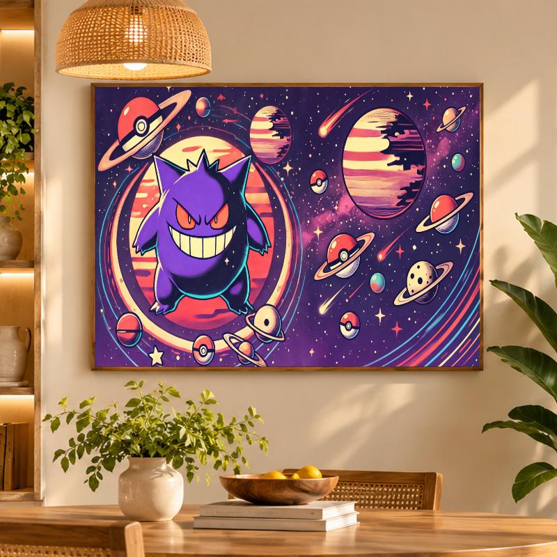 5D Diamond Painting Gengar DIY Full Drill Diamond Art Kit Home Decoration