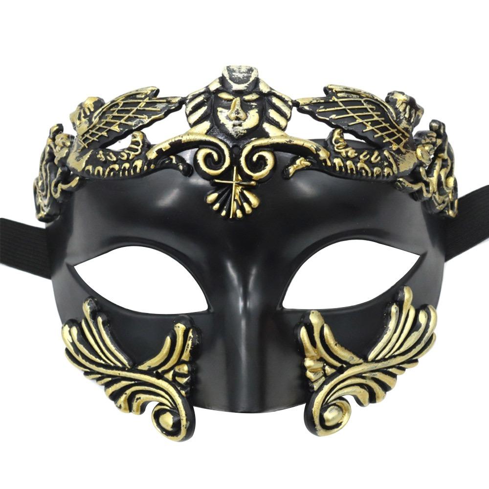 Fashion Cosplay Halloween Mask Ancient Greek Venetian Masquerade Mask Roman Festival Costume Party Supplies for Men