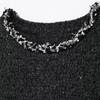 2025 Spring Women's Elegant Sequin Knit Sleeveless Short Dress