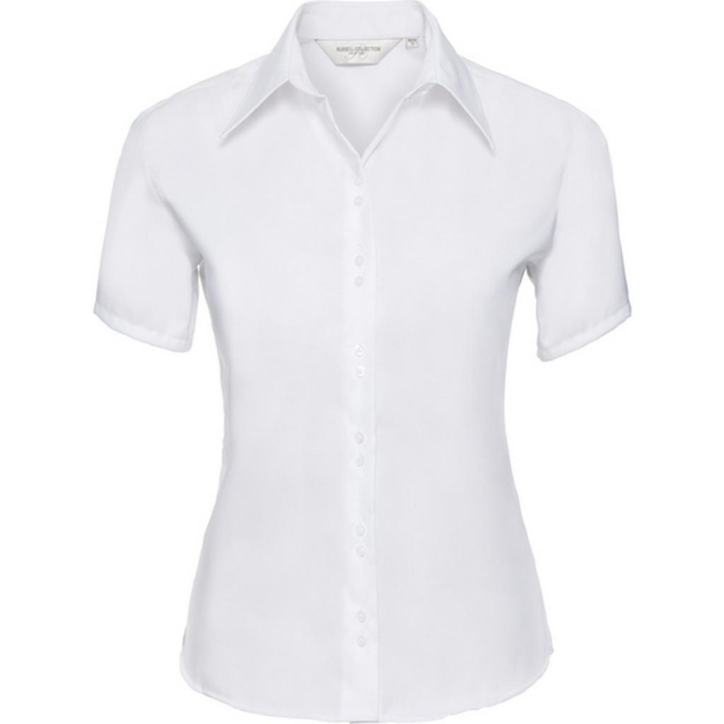 Russell Collection Womens/Ladies Ultimate Slim Short-Sleeved Shirt