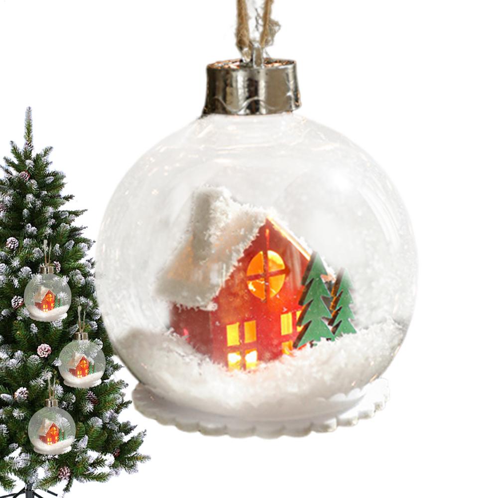 Christmas Decorations Balls Holiday Ball Decor With LED Light Baubles Ornaments For Indoor Winter Holiday Party Home Christmas
