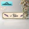 2D Flat, Vintage "6 Vintage 'Believe' Sign with Feathers" Wall Sign - 10X40cm (4X16 Inch) Rustic Farmhouse Decor, Easy To Install, Sturdy Metal Artwor