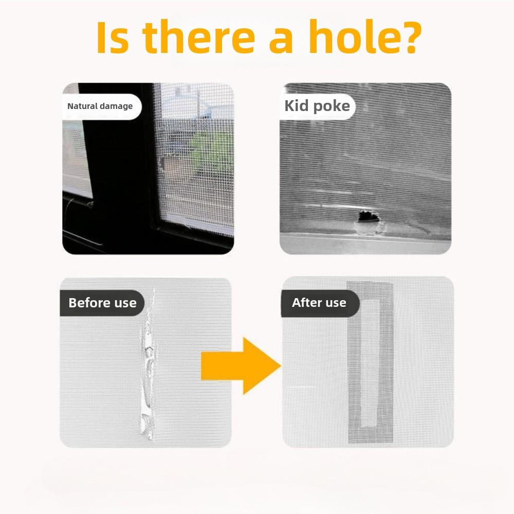 5cm Window Screen Repair Tape - Self Adhesive Mesh Patch for Door & Window Anti Mosquito Insect Net Hole Fixing Tool scalable