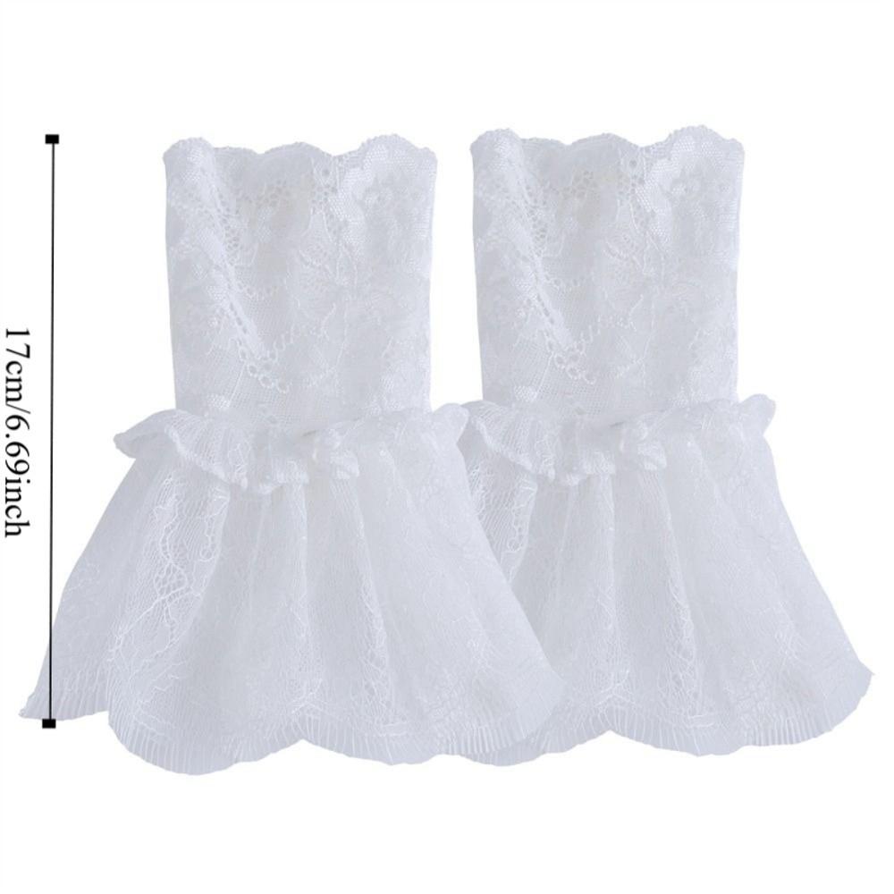 Elegant Lace Detachable Sleeve Cuffs Floral Detachable Fake Sleeve Elegant Sweet Sleeve Cuffs Clothes Accessories