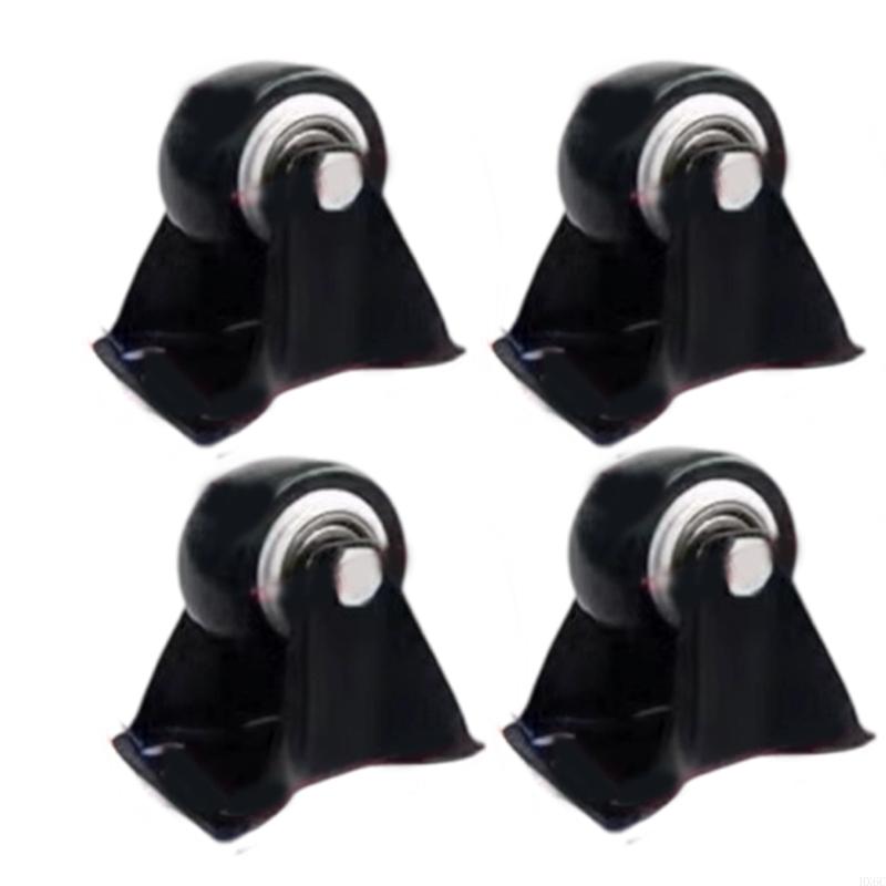 Industrial Strength Casters with PU Quiet Rollers Quick Install Noiseless Casters Simple Installs for Heavy Furniture HX6C