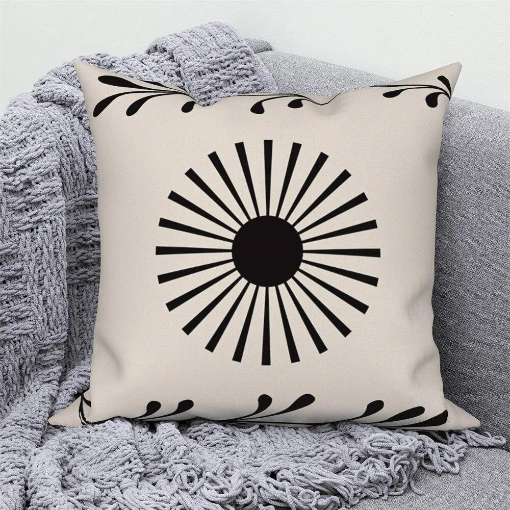 Pillowcase Home Decor Sofa Nordic Decorative  Abstract Geometric Plant Cushion