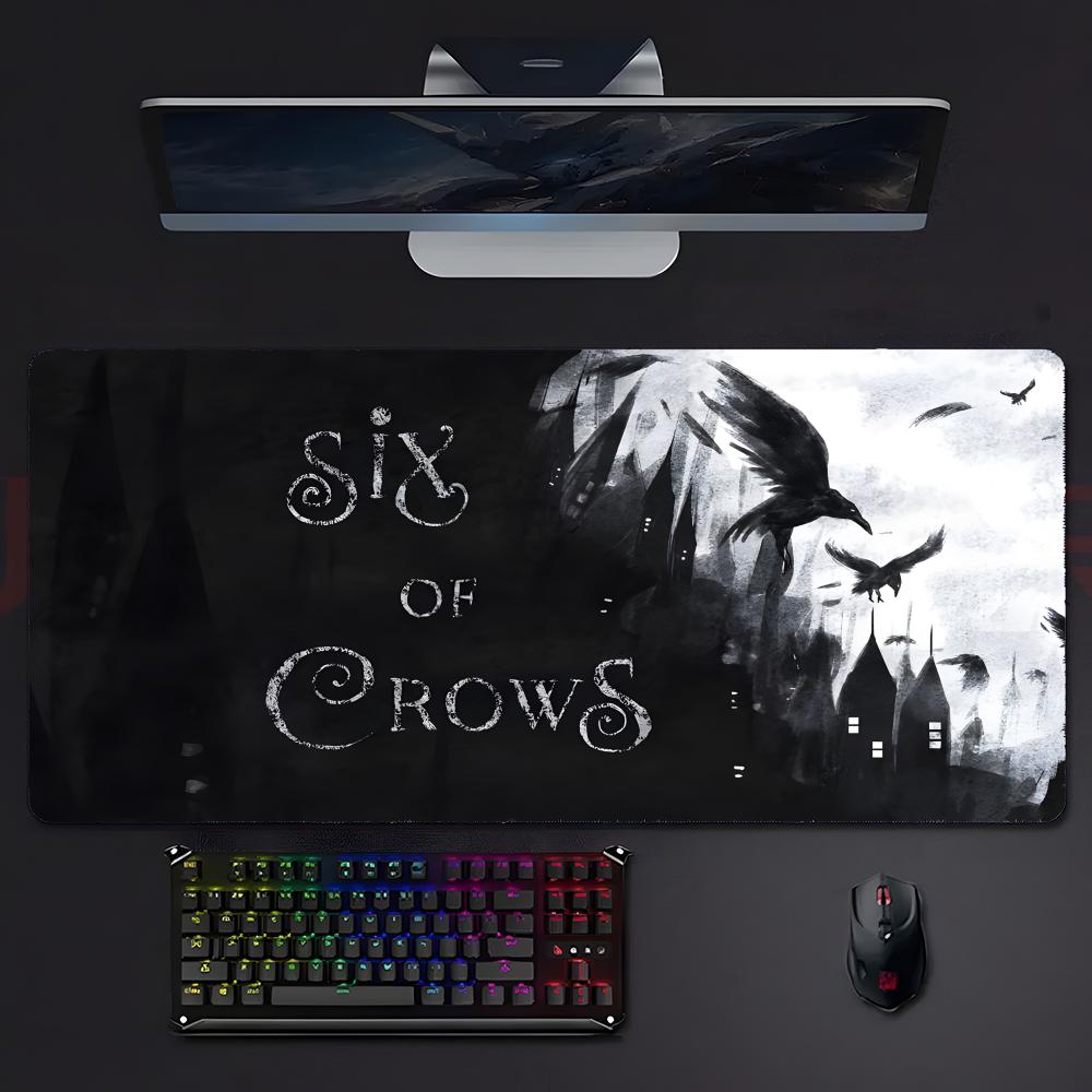 Cool Thrilling Show SSix Of Crows Mouse Pad Large Gaming Mousepad With Stitched Edges Thickened Desk Mat Pc