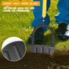 Serrated Grass Cutter Half Moon Manual Edger With T Grip Multifunctional