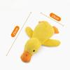 Plush Companion Sleeping Duck Dog Playthings ideal for Small Large Dogs Bite Resistant Teeth Grinding Sound Relief Duck Sound Toy