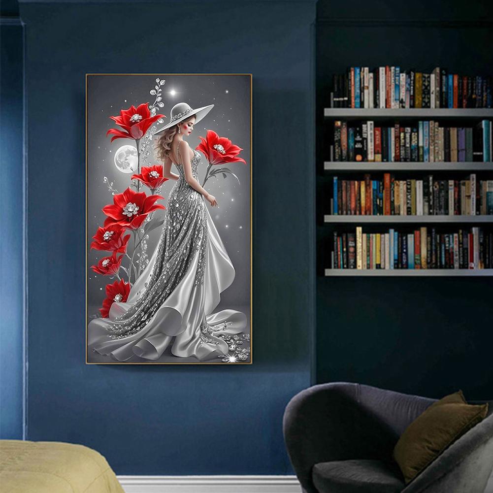 5D DIY Full Round Drill Diamond Painting Character Kit Home Decoration Art Craft