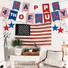 Independence Day Themed Party Supplies Independence Day Decoration Usa Flag Hanging Tablecloth Power Strip Celebration Arrangement