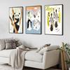 Pop Colorful Animals Poster Aesthetic Acrobatics Species Illustration Sketch Canvas Print Wall Art Home Decoration Room Decor