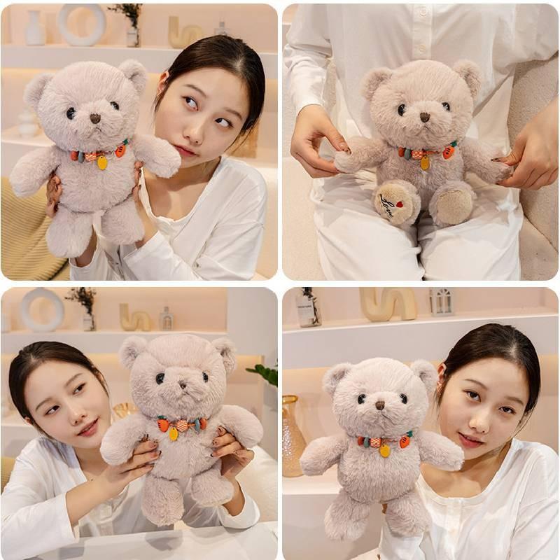 Sitting Cute Posture Bear Plush Toy Cartoon Girl Children Sleep Companion Gift