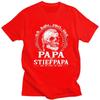 Custom Papa And Stiefpapa Viking Skull T Shirt Men Short Sleeve Dad Fathers Day Tshirt Casual Tee Pure Cotton Oversized Tshirt