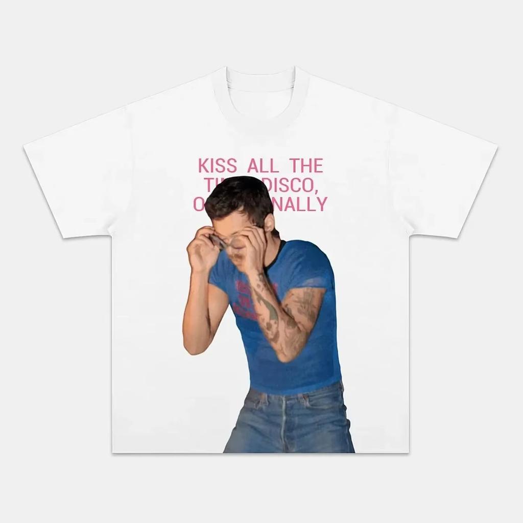 Y2k Hot Sales Top Kiss All The Time Disco Occasionally Harry Styles 2026 Album Cotton Summer ONeck Short Sleeve Tshirt Unisex