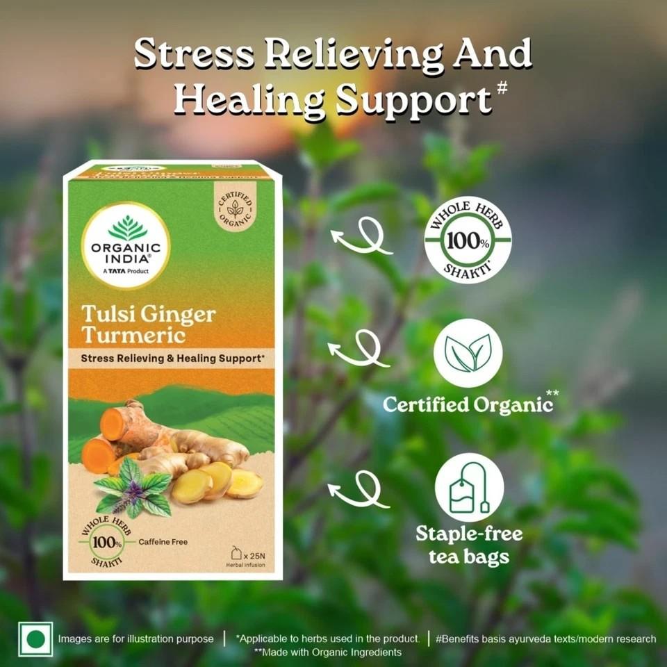 Tulsi Ginger Turmeric - 25 Tea Bags