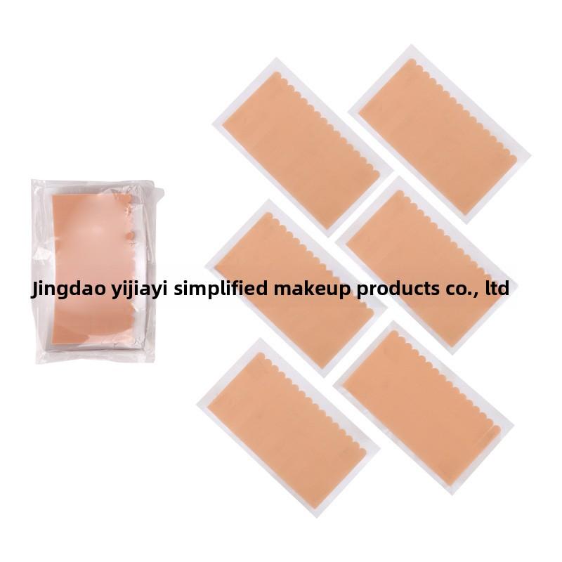 Non-Woven Eyelash Extension Tape Skin Color, 11x6cm, Easy Tear Adhesive Strips for Eyelid Lifting