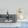 Modern Resin Flame Crystal Sculpture Desktop Ornament Figurine for Living Room Bedroom Office