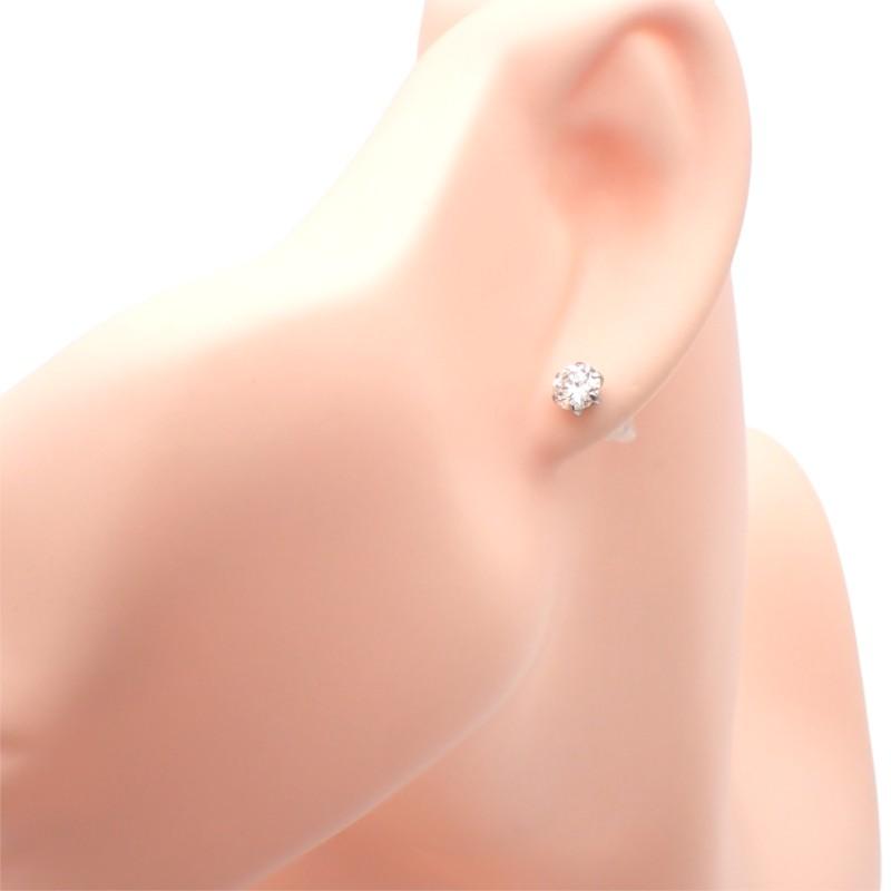 Nessun marchio Orecchino diamante/Platino Pt900 Donna
