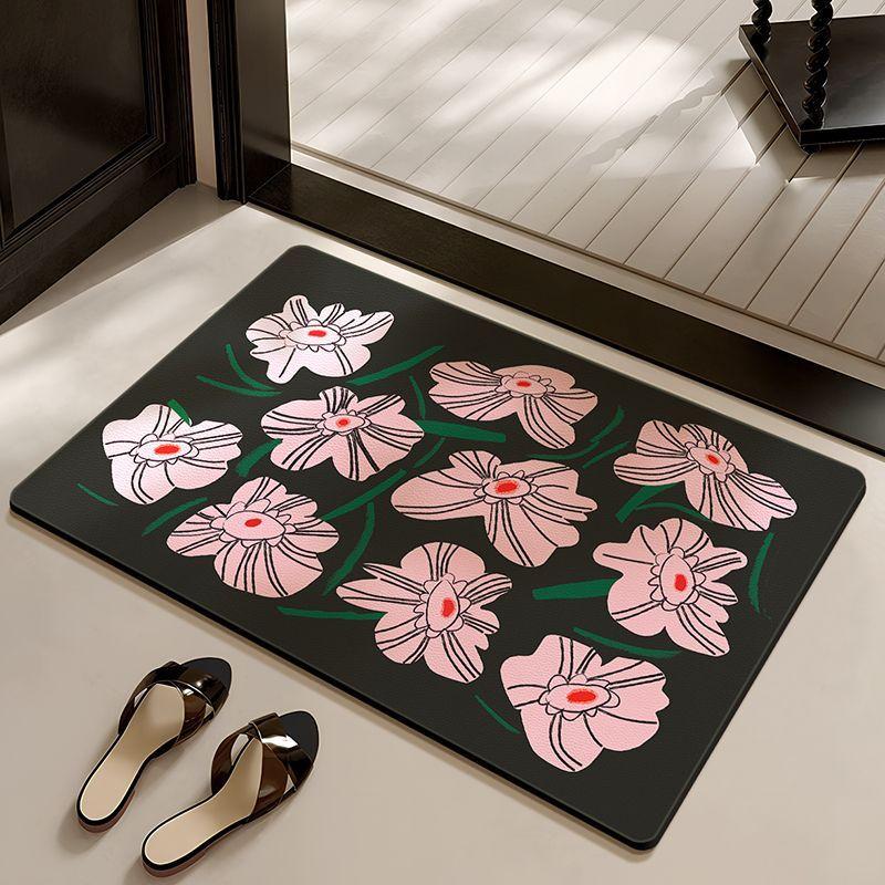 

Ретро коврик для ванной из диатомовой грязи, впитывающий коврик для пола, нескользящий коврик для ног для туалета, коврик для прихожей, ванной, туалета 40X60cm 15.7X23.6in