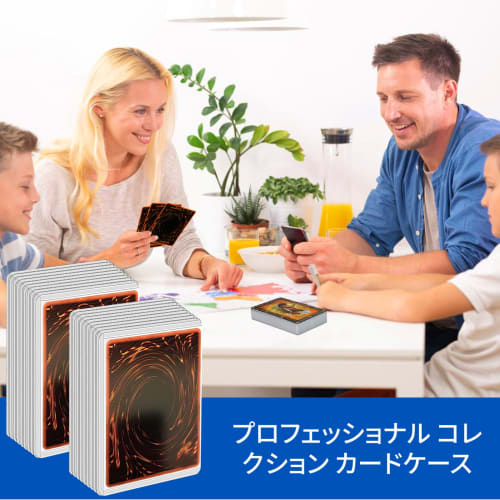 HIMOMO 50-Sheet Side-Loader, Horizontal Loading, Hard Case, Bent-Resistant PVC Material, Horizontal Type, Transparent, Large, Double-Sided Protective