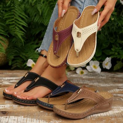 Belle Pantofole Casual Pied-de-poule Donna Nuove Estive da Esterno