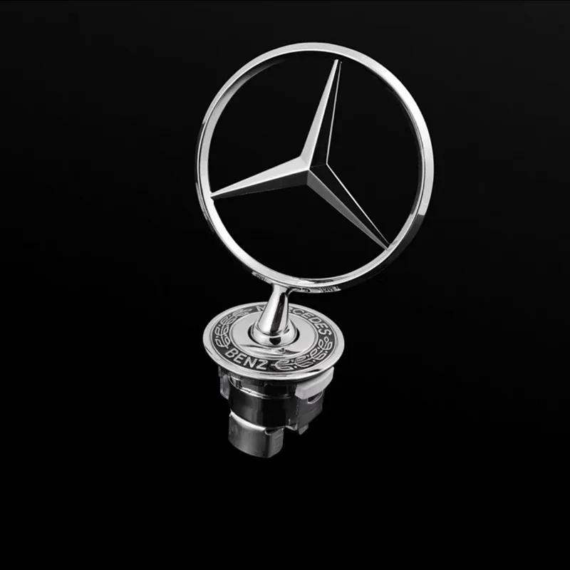 

Car Bonnet Label Badge 3D Star Zinc Alloy Car Front Hood Emblem Mercedes Benz W203 W204 W205 W206 W212 W213 W222 W223 E300