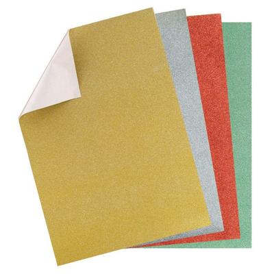 MégaCréa DIY - Washi Paper Self-adhesive Sheet Glittery 6 Pieces