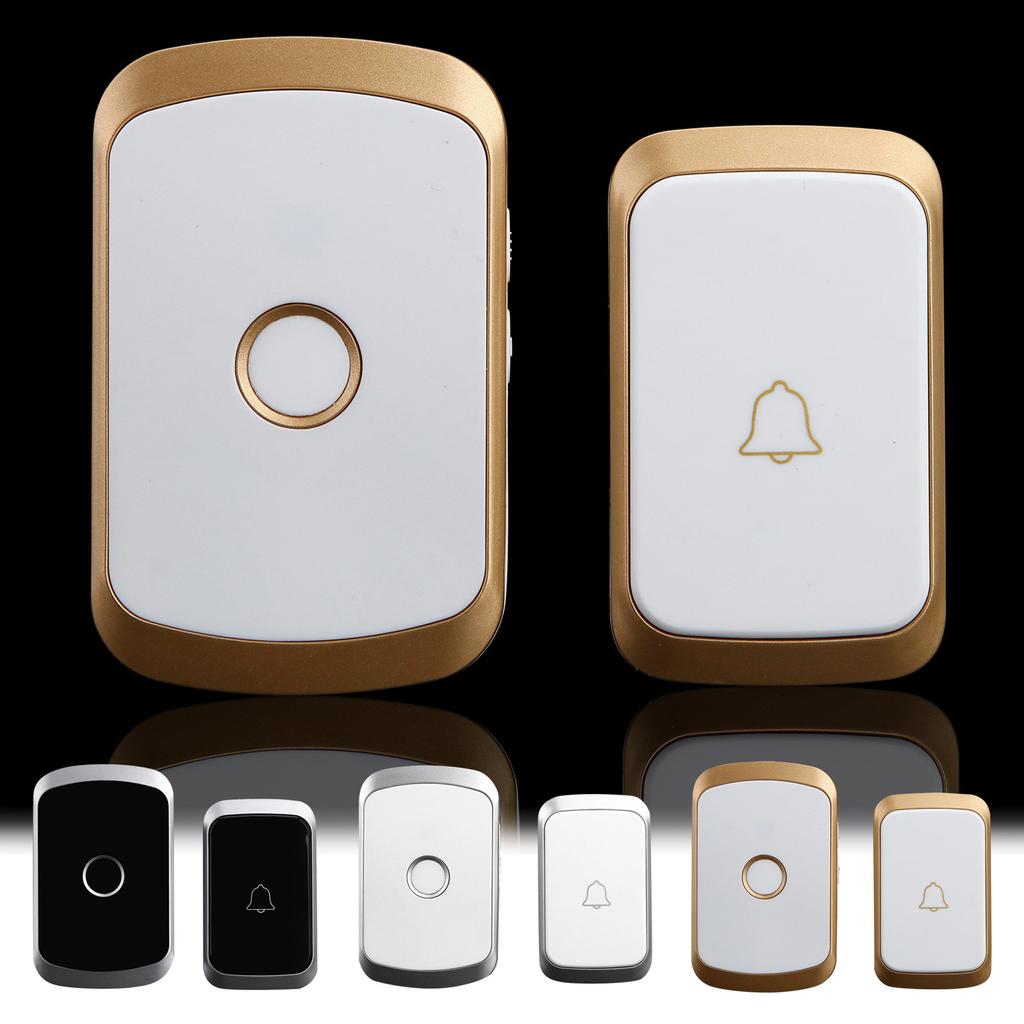 Outdoor Doorbell Wireless Doorbell Outdoor LED Wireless Doorbell Intelligent Wireless Communication Digital Music Doorbell