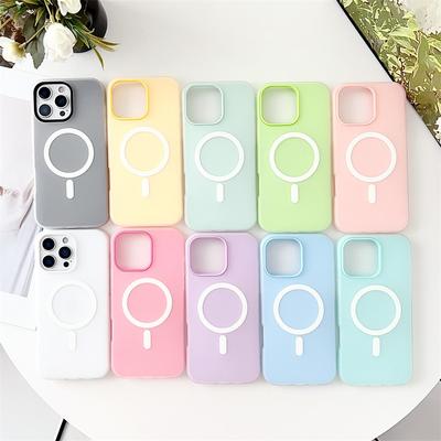 Dopamine Jelly Magnetic Suction Suitable for Apple 16 Promax Macaron Two In One IPhone 16 Skin Sensing Mobile Phone Case