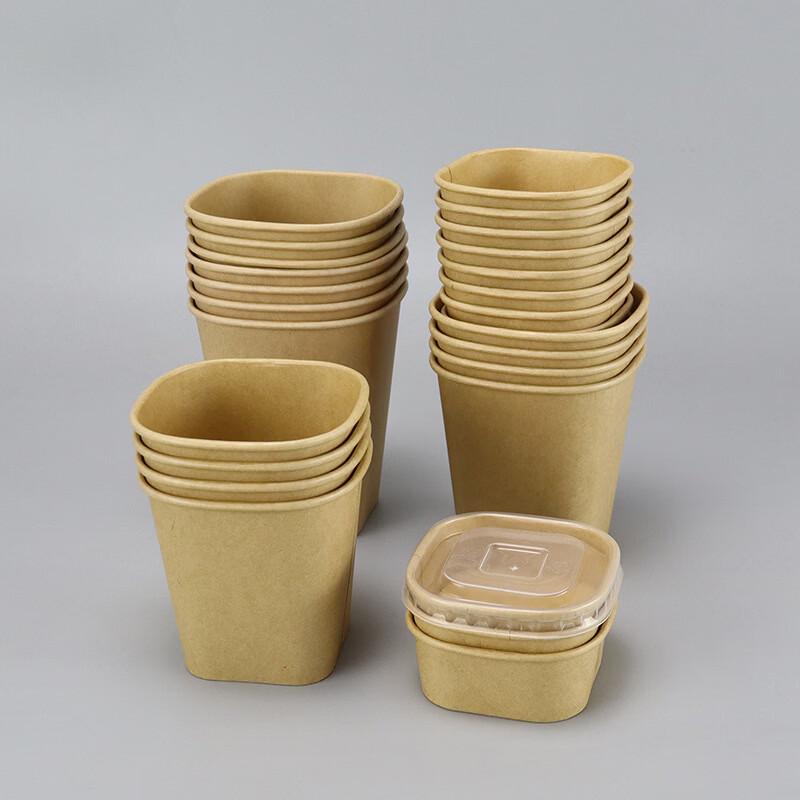 Kraft Paper Disposable Food Containers