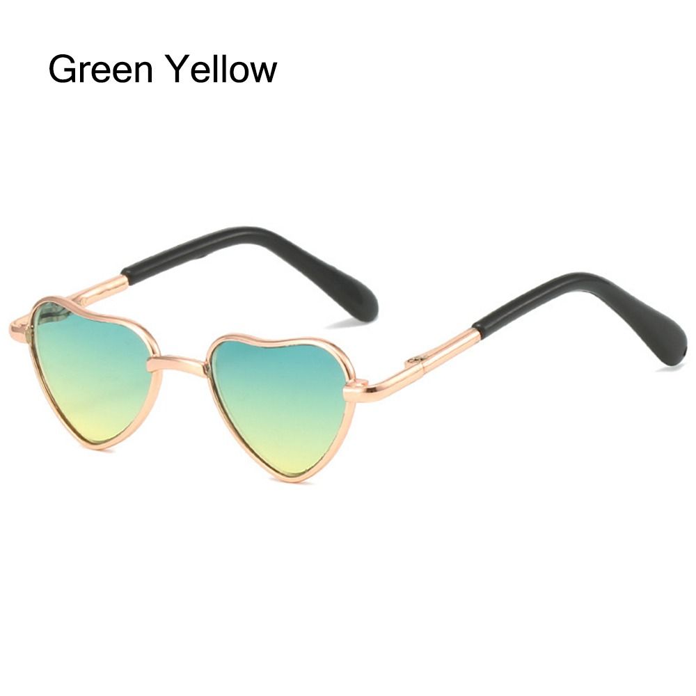 Cosplay Costume Pet Glasses Heart-Shaped Cosplay Eyeglasses Hippie Cat Dog Sunglasses