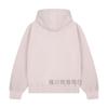 Y2K Streetwear Hooded Zip-Up Sweatshirt Women Pink Loose Fit Cotton Oversized Long Sleeve