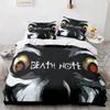 3D Print Anime Death Note Bedding Set Single Twin Full Queen King Size Bed Set Adult Kids Bedroom Duvet Cover Sets Home Textiles