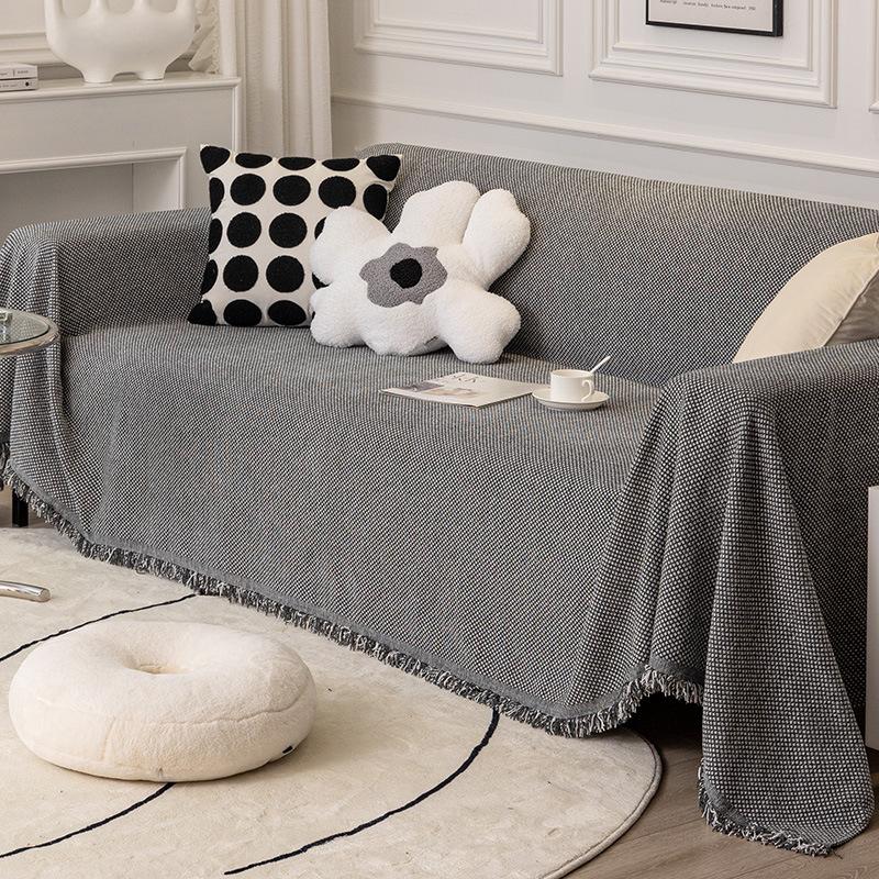 Anti-Scratching Sofa Cover Towel Chenille Double-Sided Available Sofa Towel Chenille Sofa Cover Cloth