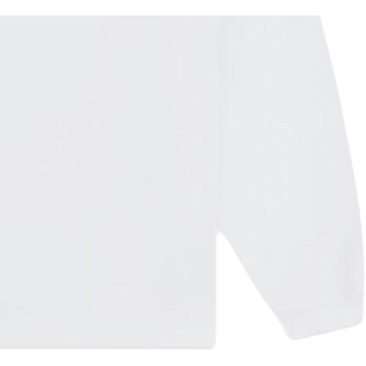 WE11DONE Gothic Logo Print Ribbed Crew Neck Pullover Long Sleeve Sweatshirt Unisex Sweatshirt White WD-TT0-24-800-U-WH