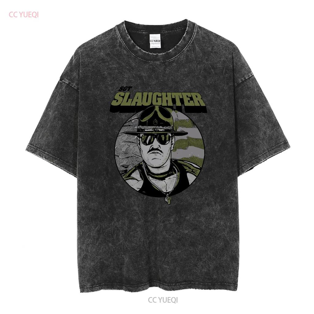 Sgt Slaughter Declare T Shirt S 5XL Vintage Washed Breathable Comfortable Versatile Soft Fashion Slightly Graphic Casual