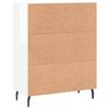 Sideboard High Gloss White 69.5 x 34 x 90 cm Engineered Wood