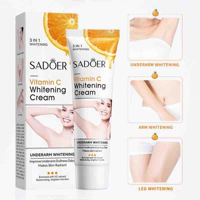 SADOER Vitamin C Whitening Cream Body Armpit Nourishing Anti-aging Smooth Moisturizing Body Lotion Exfoliating Creams Skin Care