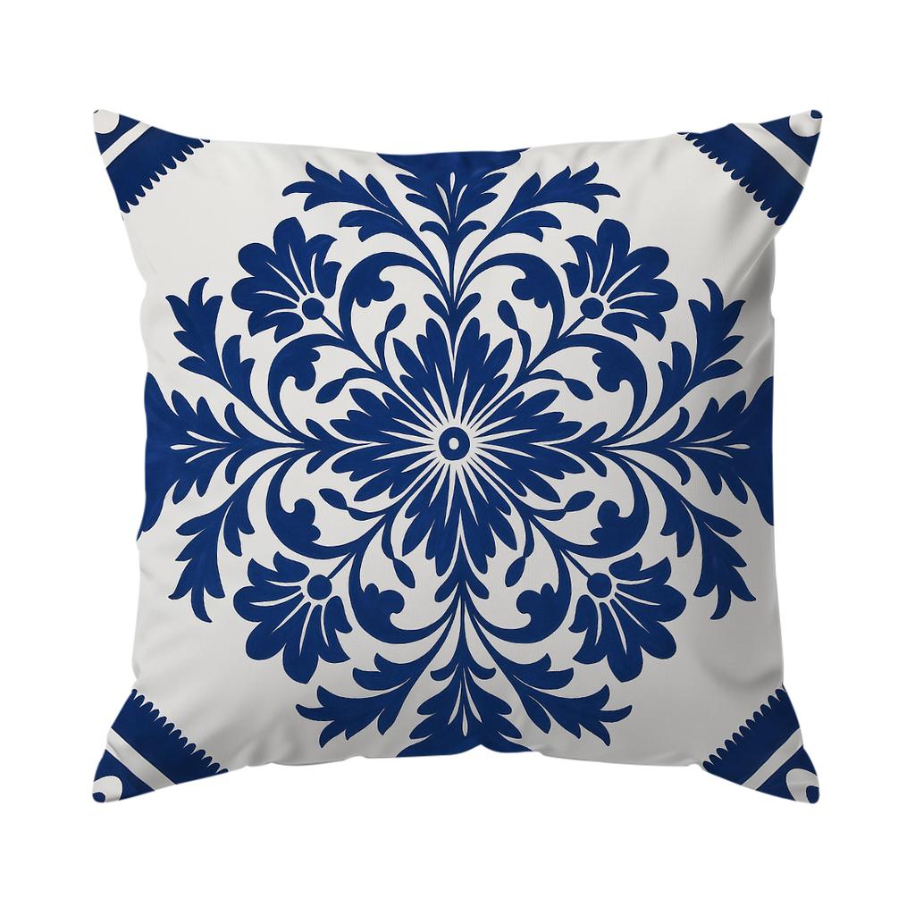 Bohemian Flowers Pillow Case Bedroom Sofa Cushion Cover 100% Polyester Living Room Pillowcase Bedhead Throw Pillow Home Decor