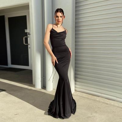 Autumn Temperament Sexy Slim Halter Halter Dress Woman