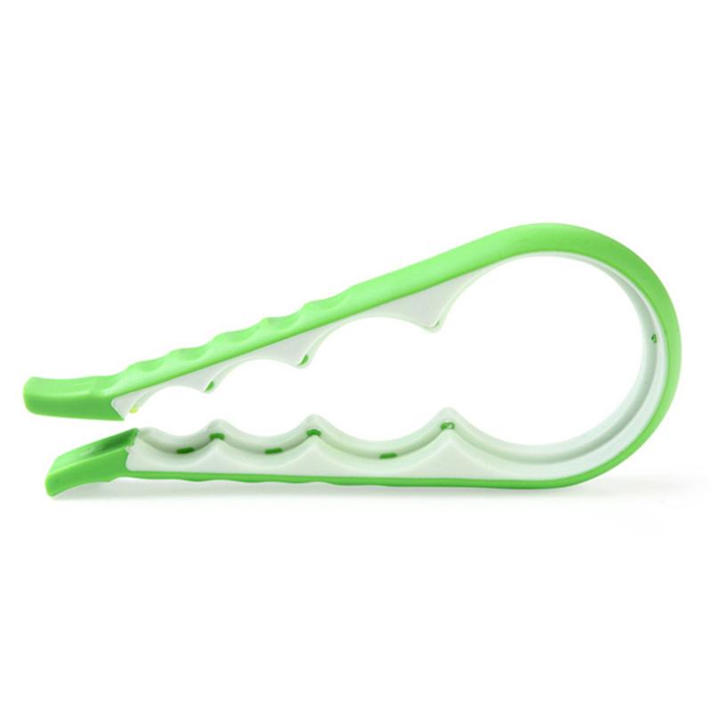 

AT7585 4 in 1 Handy Bottle Opener Anti-slip Can Lid Screw Opener Kitchen Tool Random Color