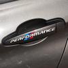 4 stk Bildørhåndtak Emblem Performance 3D Klistremerker For Bmw M F30 F31 F34 F35 F80 G30 G31 F01 F02 F20 F21 F52 E46 X1 X3 X5 X6 X7