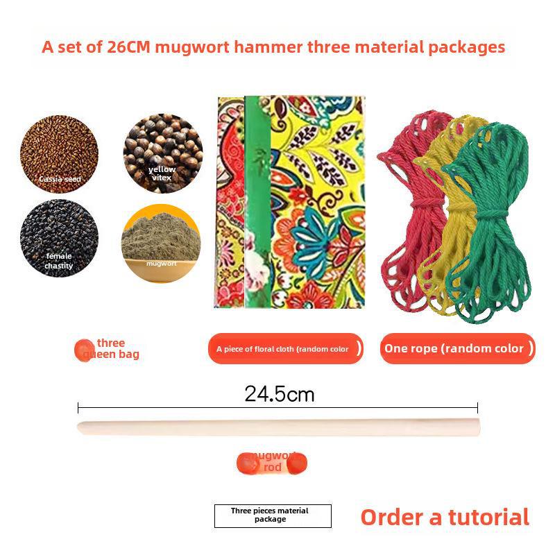 Artemisia Argyi Handmassagehammer für Halswirbelsäule, Taille und Rücken