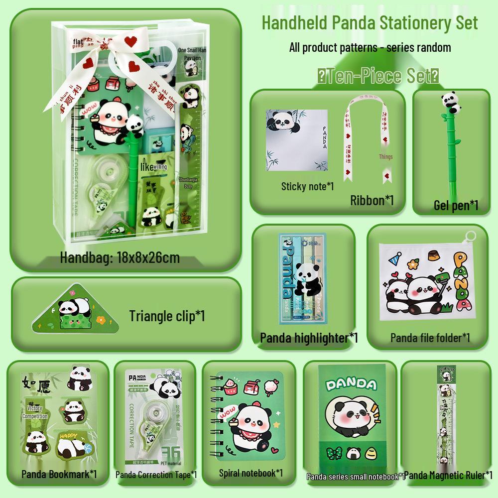 Panda Stationery Gift Box: Student Back-to-School Reward & New Year's Gift Set