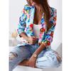 New Fashion Women's Printed Blazer, Casual Spring Outerwear, European American Style, Popular For Crossborder Women