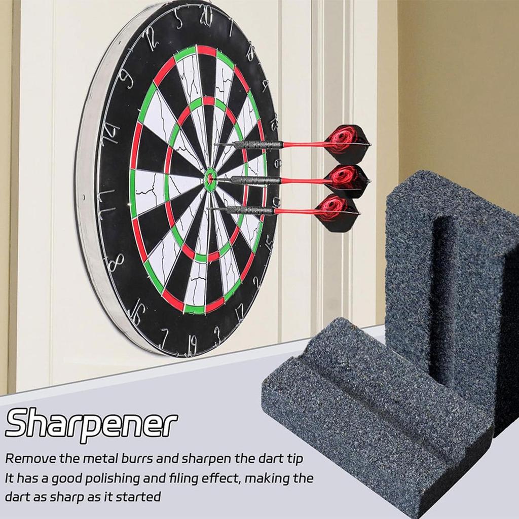 NEW 2/4pcs Sharpening Stone Mini, V-Shape Sharpening Stone for Needle Darts, Durable Dart Accessory